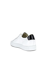 Common Projects Retro Low in White/Black, view 3, click to view large image.