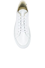 Common Projects Retro Low in White/Black, view 4, click to view large image.
