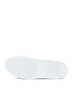 Common Projects Retro Low in White/Black, view 6, click to view large image.