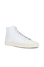 Common Projects Achilles High in White, view 2, click to view large image.