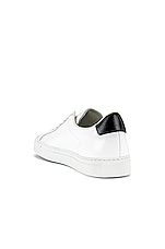 Common Projects Retro Low in White & Black, view 3, click to view large image.