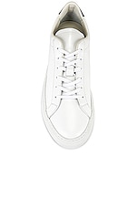 Common Projects Retro Low in White & Black, view 4, click to view large image.