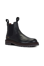 Common Projects Winter Chelsea Boot in Black, view 2, click to view large image.