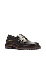 Common Projects Loafer with Lug Sole in Black, view 2, click to view large image.