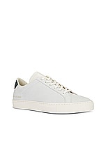 Common Projects Retro Sneaker in White & Green, view 2, click to view large image.
