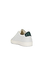 Common Projects Retro Sneaker in White & Green, view 3, click to view large image.