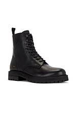 Common Projects Combat Boot in Black, view 2, click to view large image.