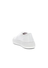 Common Projects Leather Tournament Low Super in White, view 3, click to view large image.