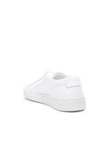 Common Projects Leather Original Achilles Low in White, view 3, click to view large image.