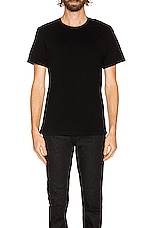 COTTON CITIZEN Presley Tee in Jet Black, view 3, click to view large image.