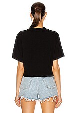 COTTON CITIZEN Tokyo Crop Tee in Jet Black, view 3, click to view large image.