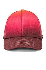 Courreges Signature Cap In Gradient Sunset in Gradient Sunset, view 1, click to view large image.