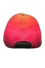 Courreges Signature Cap In Gradient Sunset in Gradient Sunset, view 3, click to view large image.