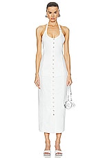 Courreges Multiflex Long Dress in Heritage White, view 1, click to view large image.