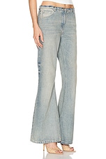 Courreges Relax Denim Bootcut in Light Blue Wash, view 2, click to view large image.