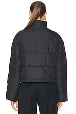 Courreges Nylon Puffer Jacket in Black, view 5, click to view large image.