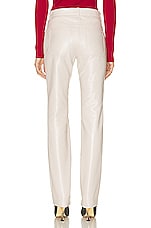 Courreges 5 Pocket Vinyl Pant in Mastic Grey, view 3, click to view large image.