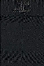 Courreges Chaps Wool Pant in Black, view 5, click to view large image.