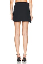 Courreges Modular Cotton Mini Skirt in Black, view 5, click to view large image.