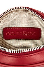 Courreges Small Camera Bag in Red, view 6, click to view large image.