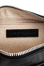 Courreges Ac Leather Baguette Bag in Black, view 6, click to view large image.