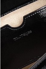 Courreges Sleek Naplack Leather Baguette Bag in Black, view 7, click to view large image.