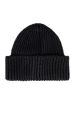 C.P. Company Goggle Beanie in Black, view 2, click to view large image.