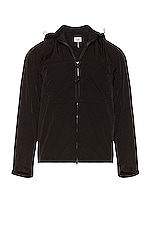 C.P. Company Chrome-R Goggle Overshirt in Black, view 1, click to view large image.