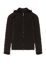 C.P. Company Chrome-R Goggle Overshirt in Black, view 2, click to view large image.