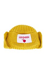 帽子 CHARLES JEFFREY LOVERBOY Lion Beanie Charles Jeffrey LOVERBOY Barbarian Beanie in Yellow | FWRD