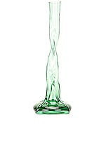 Completedworks Glass Candlestick in Green Fleck, view 1, click to view large image.