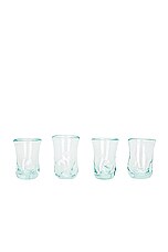 Completedworks Tiny Glasses Set Of 4 in Clear, view 1, click to view large image.