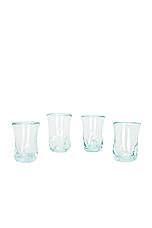 Completedworks Tiny Glasses Set Of 4 in Clear, view 2, click to view large image.
