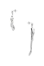 Completedworks Drop Earrings in Recycled Silver, view 3, click to view large image.