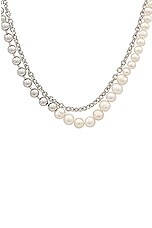 Completedworks Fresh Water Pearl Necklace in Sterling Silver, view 3, click to view large image.