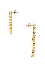 Completedworks CZ Opposite Earrings in Recycled Silver & 18k Gold Plate, view 3, click to view large image.