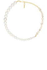 Completedworks The Temporal Anamoly Necklace in Freshwater Pearl & CZ, view 1, click to view large image.