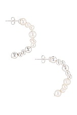 Completedworks Freshwater Pearl Earrings in Sterling Silver, view 2, click to view large image.