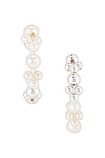 Completedworks Freshwater Pearl Earrings in Sterling Silver, view 3, click to view large image.