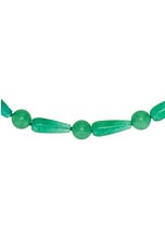 Completedworks Chalcedony Bead Necklace in Green 18k Gold Plate, view 2, click to view large image.