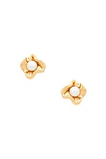 Completedworks 18k Gold Plated &amp; Freshwater Pearl Earring in 18k Gold Plate, view 1, click to view large image.