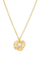 Completedworks 18k Gold Plated &amp; Freshwater Pearl Necklace in 18k Gold Plate, view 2, click to view large image.