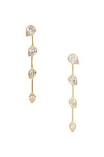 Completedworks 18k Gold Plated &amp; Cubic Zirconia Earring in 18k Gold Plate, view 1, click to view large image.