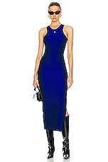 Coperni Tank Top Dress in Blue, view 1, click to view large image.
