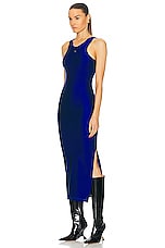 Coperni Tank Top Dress in Blue, view 3, click to view large image.