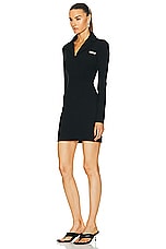 Coperni Tailored Dress in Black, view 3, click to view large image.