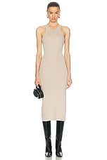 Coperni Tank Top Dress in Beige, view 1, click to view large image.