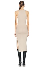 Coperni Tank Top Dress in Beige, view 4, click to view large image.