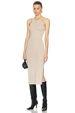 Coperni Tank Top Dress in Beige, view 5, click to view large image.