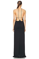 Coperni Suspended Triangle Dress in Black, view 4, click to view large image.